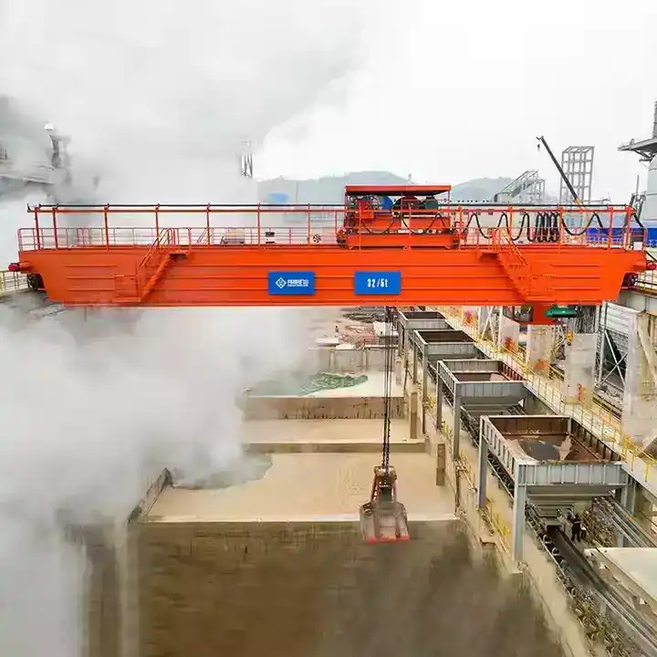 Grab and Magnet Two Purpose Bridge Crane